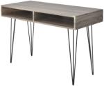 vidaXL Birou cu 2 compartimente, gri (20136) - vidaxl