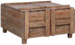 vidaXL Măsuță de cafea, 65 x 65 x 38 cm, lemn masiv reciclat (283939) Masa de cafea