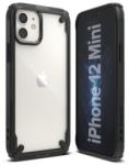 Ringke Protectie Spate Ringke FUSION X 8809758100817 pentru Apple iPhone 12 mini (Transparent/Negru)