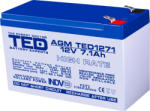 TED Electric Acumulator AGM VRLA 12V 7.1A High Rate 151x65x95mm F2 TED Battery Expert Holland (AGM TED1271HR)
