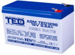 TED Electric Acumulator AGM VRLA 12V 9.6A High Rate 151x65x95mm F2 TED Battery Expert Holland (AGM TED 1296HR)