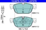 ATE set placute frana, frana disc ATE Ceramic 13.0470-7279.2 (13.0470-7279.2)