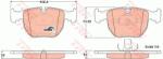 TRW set placute frana, frana disc TRW COTEC GDB1261 (GDB1261)