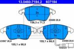 ATE set placute frana, frana disc ATE 13.0460-7184.2 (13.0460-7184.2) - automobilus