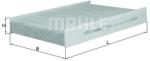 MAHLE Filtru, aer habitaclu MAHLE LAK 811 (LAK 811)