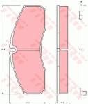 TRW set placute frana, frana disc TRW COTEC GDB1610 (GDB1610)
