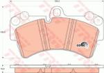 TRW set placute frana, frana disc TRW COTEC GDB1548 (GDB1548)