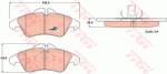 TRW set placute frana, frana disc TRW COTEC GDB1220 (GDB1220)