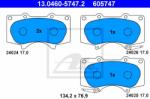 ATE set placute frana, frana disc ATE 13.0460-5747.2 (13.0460-5747.2)