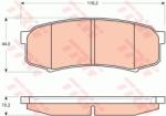 TRW set placute frana, frana disc TRW COTEC GDB3464 (GDB3464)