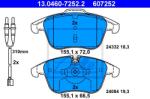 ATE set placute frana, frana disc ATE 13.0460-7252.2 (13.0460-7252.2)