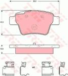 TRW set placute frana, frana disc TRW COTEC GDB1678 (GDB1678)