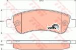 TRW set placute frana, frana disc TRW COTEC GDB1682 (GDB1682)