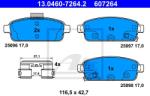 ATE set placute frana, frana disc ATE 13.0460-7264.2 (13.0460-7264.2)