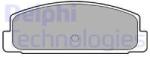 DELPHI set placute frana, frana disc DELPHI LP1766 (LP1766)