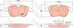 TRW set placute frana, frana disc TRW COTEC GDB1683 (GDB1683)