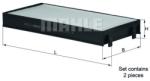MAHLE Filtru, aer habitaclu MAHLE LA 221/S (LA 221/S)