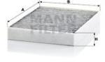 Mann-filter Filtru, aer habitaclu MANN-FILTER CUK 23 014-2 (CUK 23 014-2)