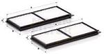 Mann-filter Filtru, aer habitaclu MANN-FILTER CU 23 001-2 (CU 23 001-2)