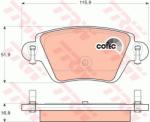 TRW set placute frana, frana disc TRW COTEC GDB1525 (GDB1525)
