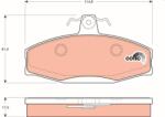 TRW set placute frana, frana disc TRW COTEC GDB1280 (GDB1280)