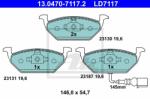 ATE set placute frana, frana disc ATE Ceramic 13.0470-7117.2 (13.0470-7117.2)