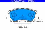 ATE set placute frana, frana disc ATE 13.0460-5750.2 (13.0460-5750.2)