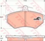 TRW set placute frana, frana disc TRW COTEC GDB1437 (GDB1437)
