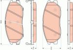 TRW set placute frana, frana disc TRW GDB3465 (GDB3465) - automobilus