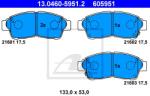 ATE set placute frana, frana disc ATE 13.0460-5951.2 (13.0460-5951.2)