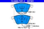 ATE set placute frana, frana disc ATE 13.0460-7201.2 (13.0460-7201.2)