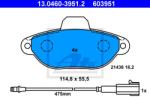 ATE set placute frana, frana disc ATE 13.0460-3951.2 (13.0460-3951.2)