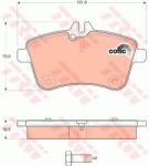 TRW set placute frana, frana disc TRW COTEC GDB1628 (GDB1628)