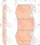 TRW set placute frana, frana disc TRW COTEC GDB1834 (GDB1834)