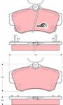 TRW set placute frana, frana disc TRW COTEC GDB4118 (GDB4118)