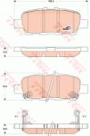 TRW set placute frana, frana disc TRW COTEC GDB3508 (GDB3508)