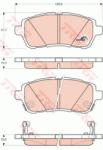TRW set placute frana, frana disc TRW COTEC GDB3437 (GDB3437)