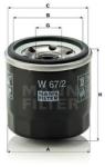 Mann-filter Filtru ulei MANN-FILTER W 67/2 (W 67/2) - automobilus