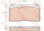 TRW set placute frana, frana disc TRW COTEC GDB1974 (GDB1974)