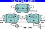 ATE set placute frana, frana disc ATE Ceramic 13.0470-7110.2 (13.0470-7110.2)