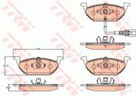 TRW set placute frana, frana disc TRW COTEC GDB2108 (GDB2108)