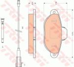 TRW set placute frana, frana disc TRW COTEC GDB1745 (GDB1745)