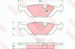 TRW set placute frana, frana disc TRW COTEC GDB299 (GDB299)