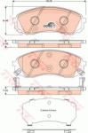 TRW set placute frana, frana disc TRW COTEC GDB3448 (GDB3448)