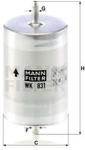 Mann-filter filtru combustibil MANN-FILTER WK 831 (WK 831) - automobilus