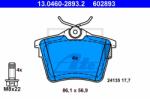 ATE set placute frana, frana disc ATE 13.0460-2893.2 (13.0460-2893.2)