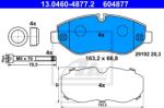 ATE set placute frana, frana disc ATE 13.0460-4877.2 (13.0460-4877.2)