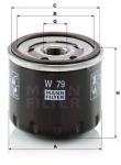 Mann-filter Filtru ulei MANN-FILTER W 79 (W 79) - automobilus