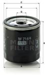 Mann-filter Filtru ulei MANN-FILTER W 714/4 (W 714/4) - automobilus