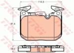 TRW set placute frana, frana disc TRW GDB2031 (GDB2031) - automobilus